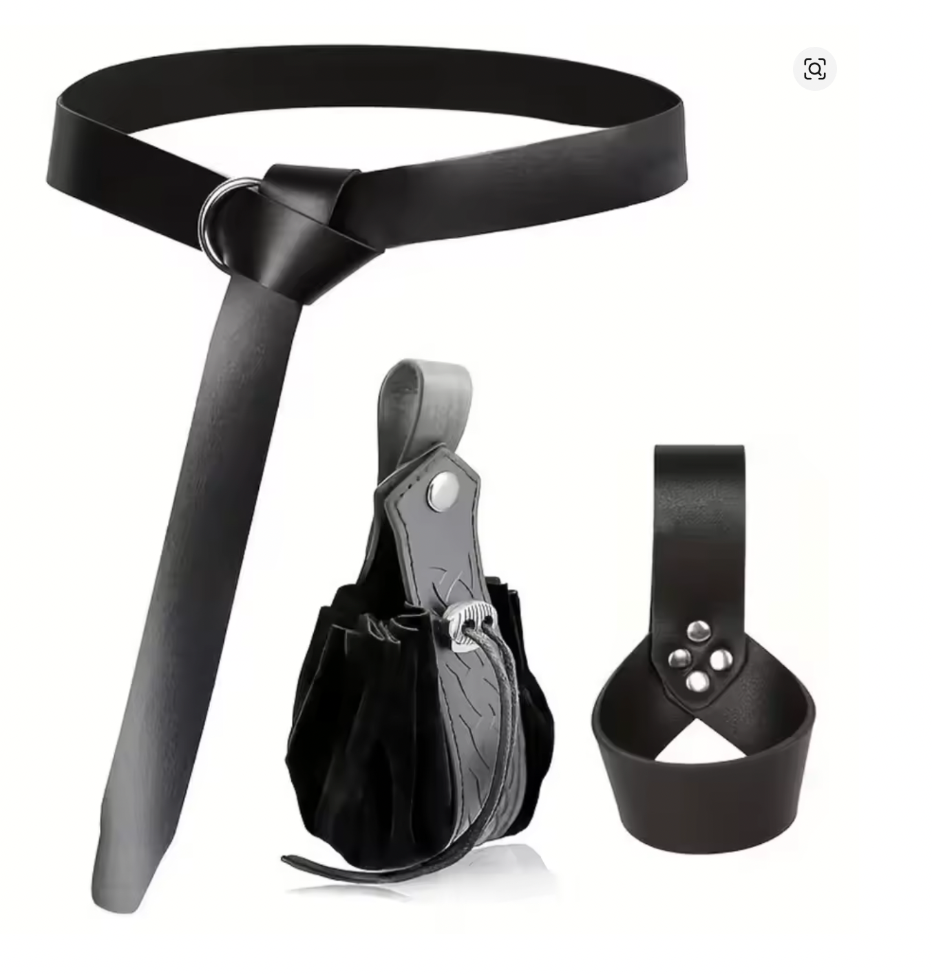 Dagger Holder Belt & Pouch Bundle